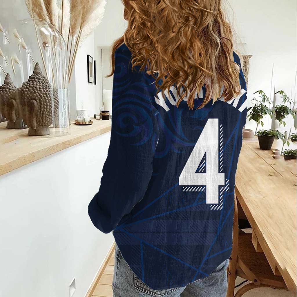 Custom Scotland National Football Women Casual Shirt Tartan Patchwork and Sport Lion - Wonder Print Shop