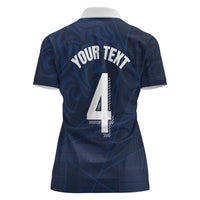 Custom Scotland National Football Women Polo Shirt Tartan Patchwork and Sport Lion - Wonder Print Shop