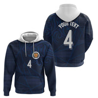 Custom Scotland National Football Zip Hoodie Tartan Patchwork and Sport Lion - Wonder Print Shop