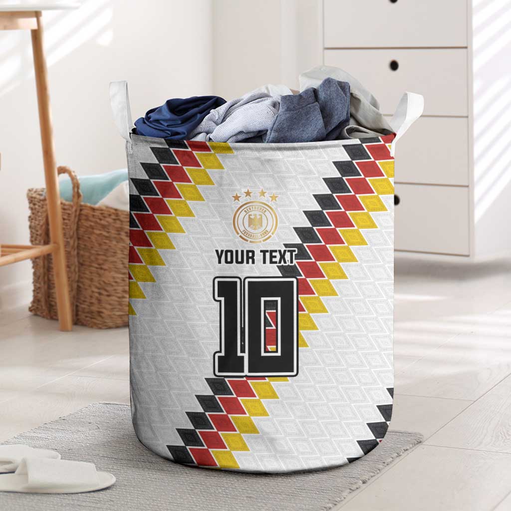 Custom Germany National Football Laundry Basket Inspired German Flag and Bavarian Renaissance Motifs - Wonder Print Shop