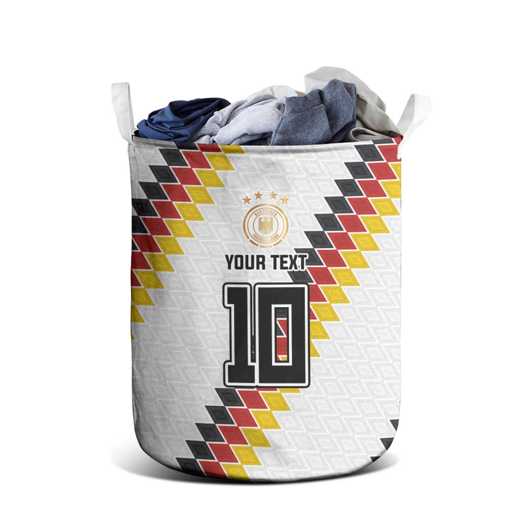 Custom Germany National Football Laundry Basket Inspired German Flag and Bavarian Renaissance Motifs - Wonder Print Shop