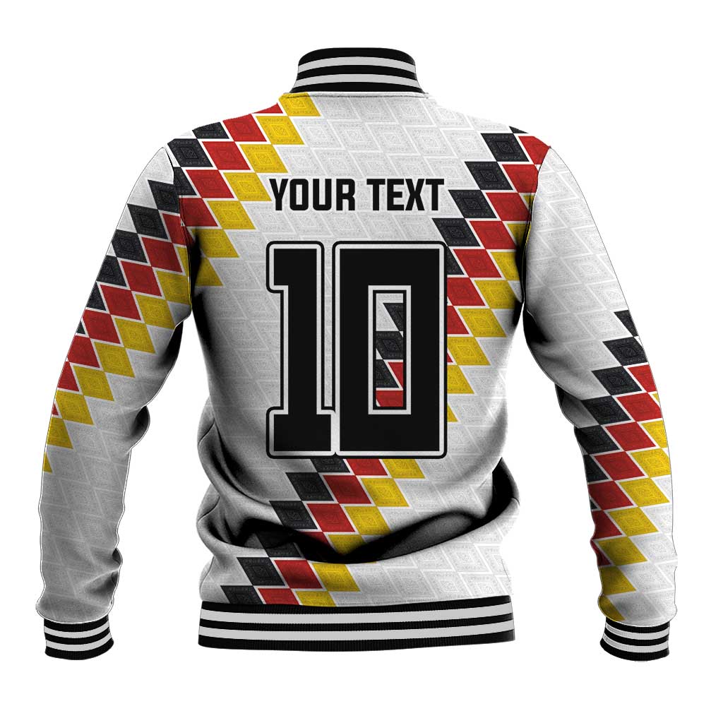 Custom Germany National Football Baseball Jacket Inspired German Flag and Bavarian Renaissance Motifs - Wonder Print Shop