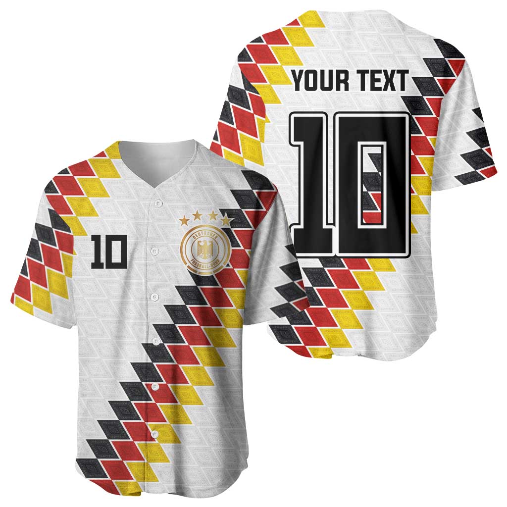 Custom Germany National Football Baseball Jersey Inspired German Flag and Bavarian Renaissance Motifs - Wonder Print Shop