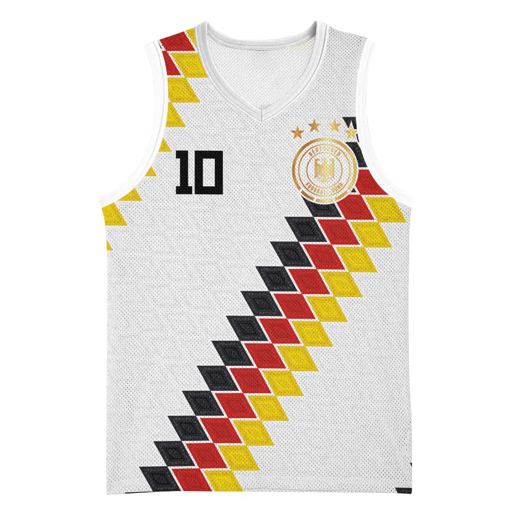 Custom Germany National Football Basketball Jersey Inspired German Flag and Bavarian Renaissance Motifs - Wonder Print Shop