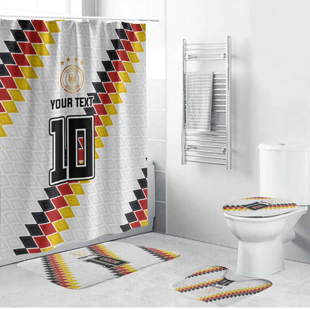 Custom Germany National Football Bathroom Set Inspired German Flag and Bavarian Renaissance Motifs - Wonder Print Shop