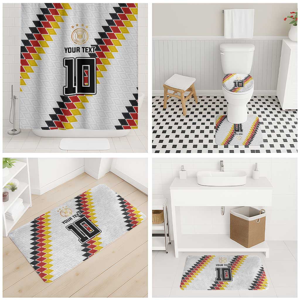 Custom Germany National Football Bathroom Set Inspired German Flag and Bavarian Renaissance Motifs - Wonder Print Shop