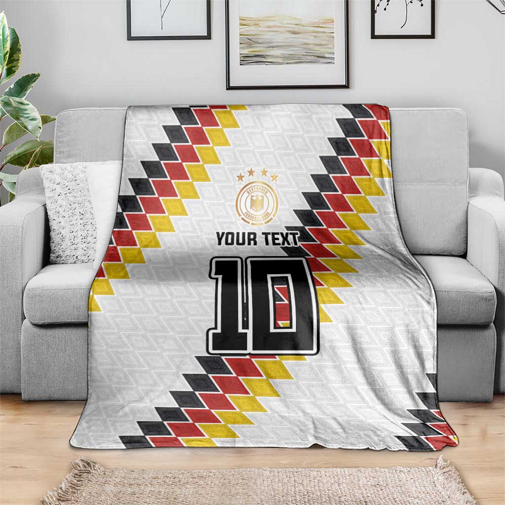 Custom Germany National Football Blanket Inspired German Flag and Bavarian Renaissance Motifs - Wonder Print Shop
