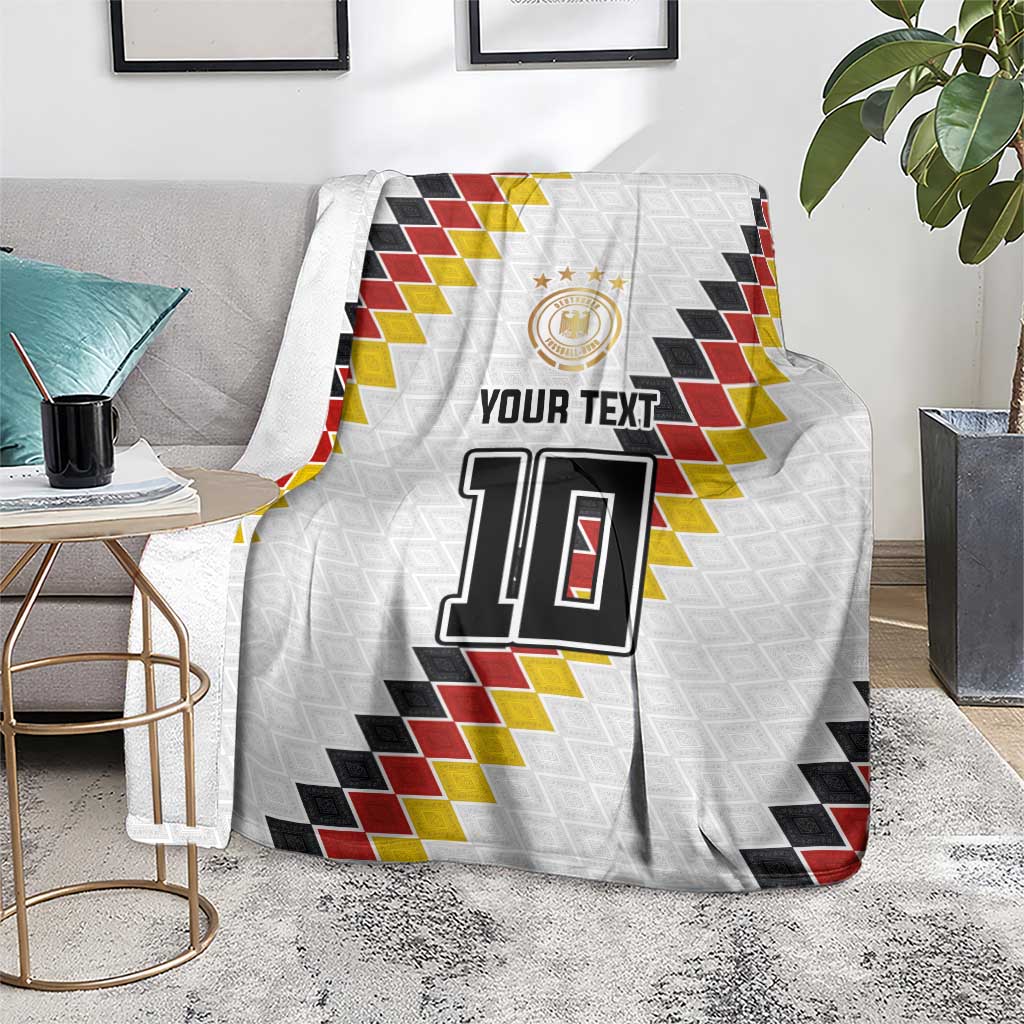 Custom Germany National Football Blanket Inspired German Flag and Bavarian Renaissance Motifs - Wonder Print Shop