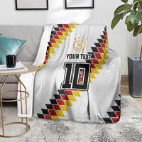 Custom Germany National Football Blanket Inspired German Flag and Bavarian Renaissance Motifs - Wonder Print Shop