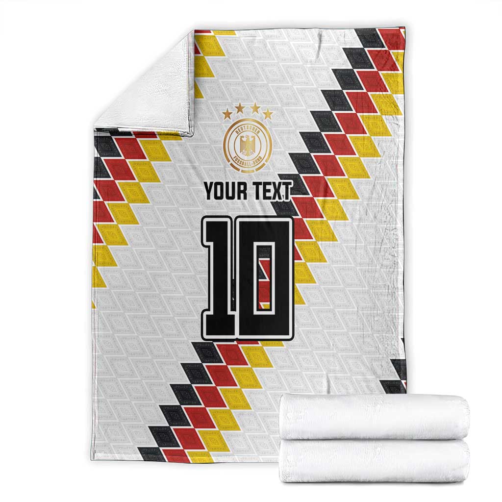Custom Germany National Football Blanket Inspired German Flag and Bavarian Renaissance Motifs - Wonder Print Shop