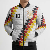 Custom Germany National Football Bomber Puffer Jacket Inspired German Flag and Bavarian Renaissance Motifs - Wonder Print Shop