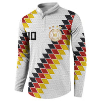 Custom Germany National Football Button Sweatshirt Inspired German Flag and Bavarian Renaissance Motifs - Wonder Print Shop