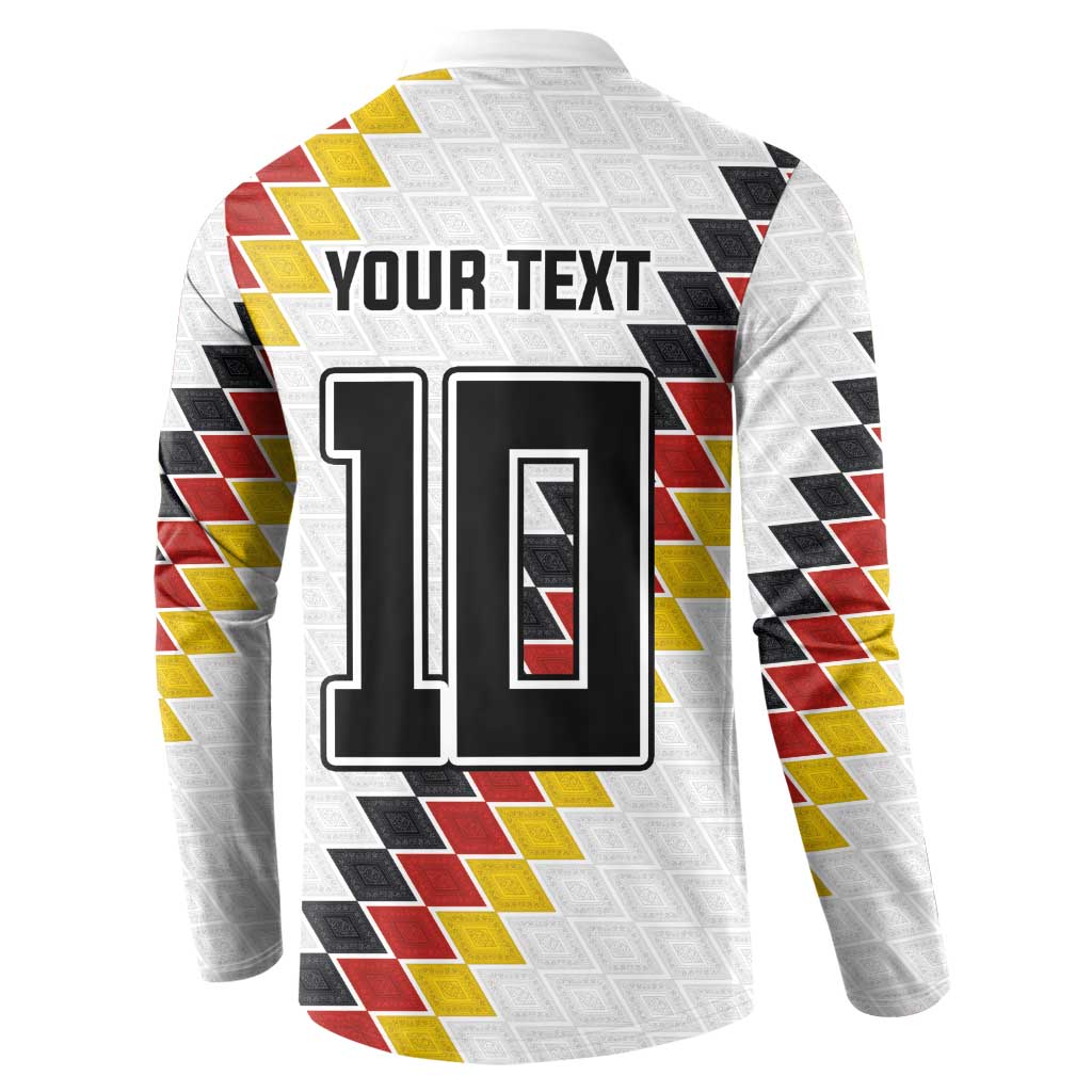 Custom Germany National Football Button Sweatshirt Inspired German Flag and Bavarian Renaissance Motifs - Wonder Print Shop