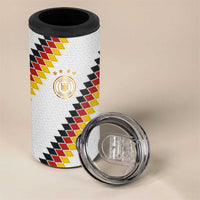 Custom Germany National Football 4 in 1 Can Cooler Tumbler Inspired German Flag and Bavarian Renaissance Motifs - Wonder Print Shop