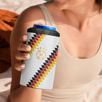 Custom Germany National Football 4 in 1 Can Cooler Tumbler Inspired German Flag and Bavarian Renaissance Motifs - Wonder Print Shop