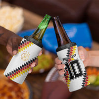 Custom Germany National Football 4 in 1 Can Cooler Tumbler Inspired German Flag and Bavarian Renaissance Motifs - Wonder Print Shop