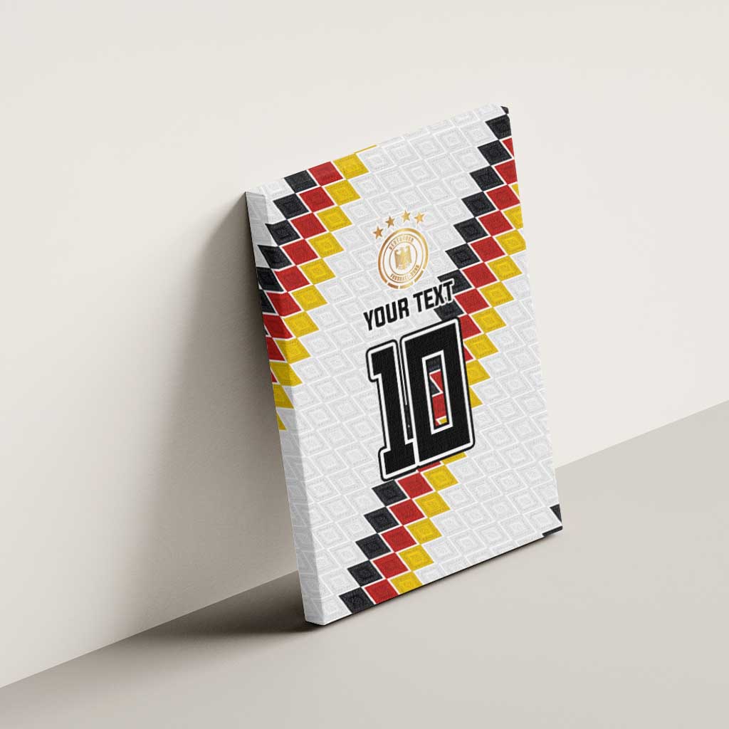Custom Germany National Football Canvas Wall Art Inspired German Flag and Bavarian Renaissance Motifs - Wonder Print Shop