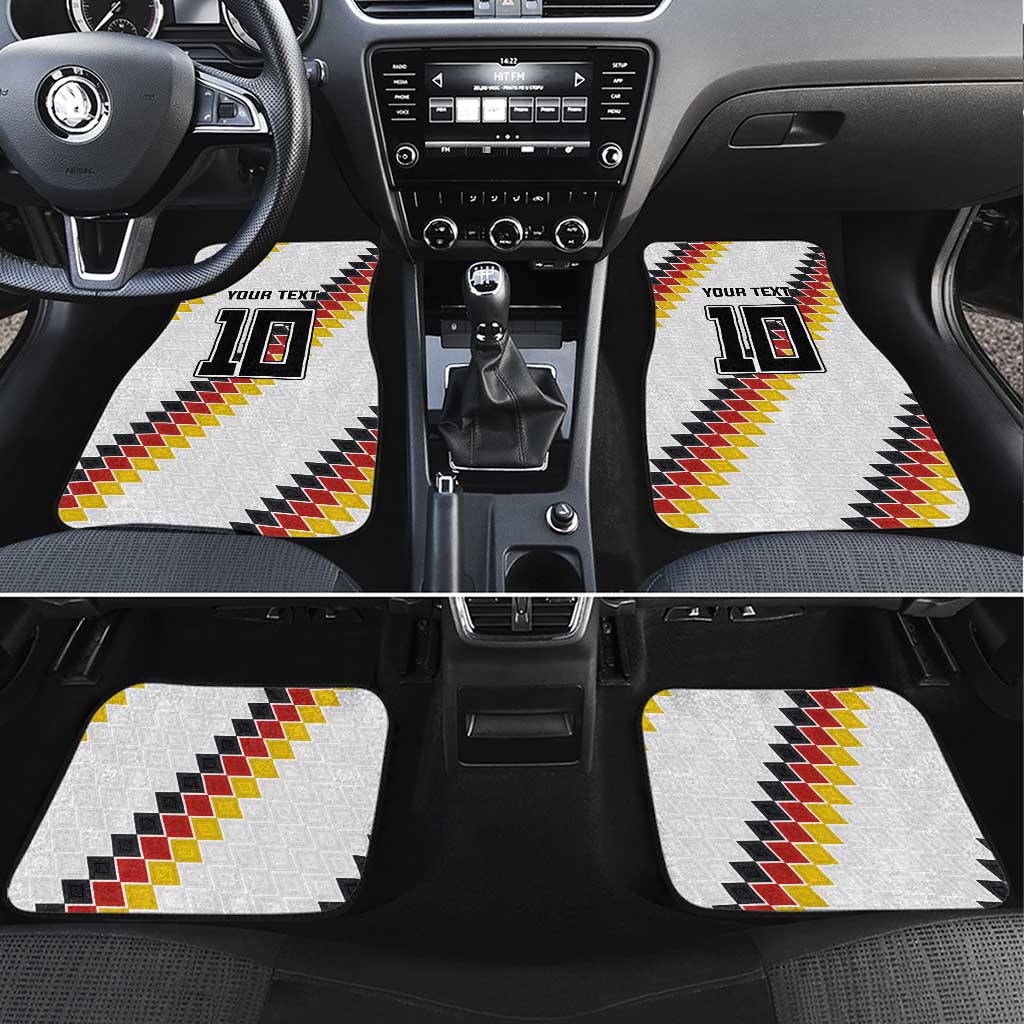 Custom Germany National Football Car Mats Inspired German Flag and Bavarian Renaissance Motifs - Wonder Print Shop