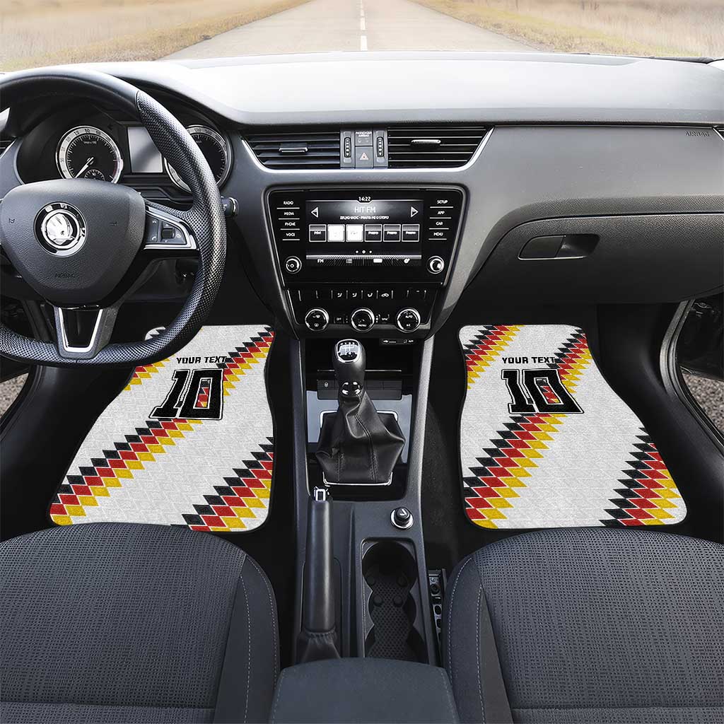 Custom Germany National Football Car Mats Inspired German Flag and Bavarian Renaissance Motifs - Wonder Print Shop
