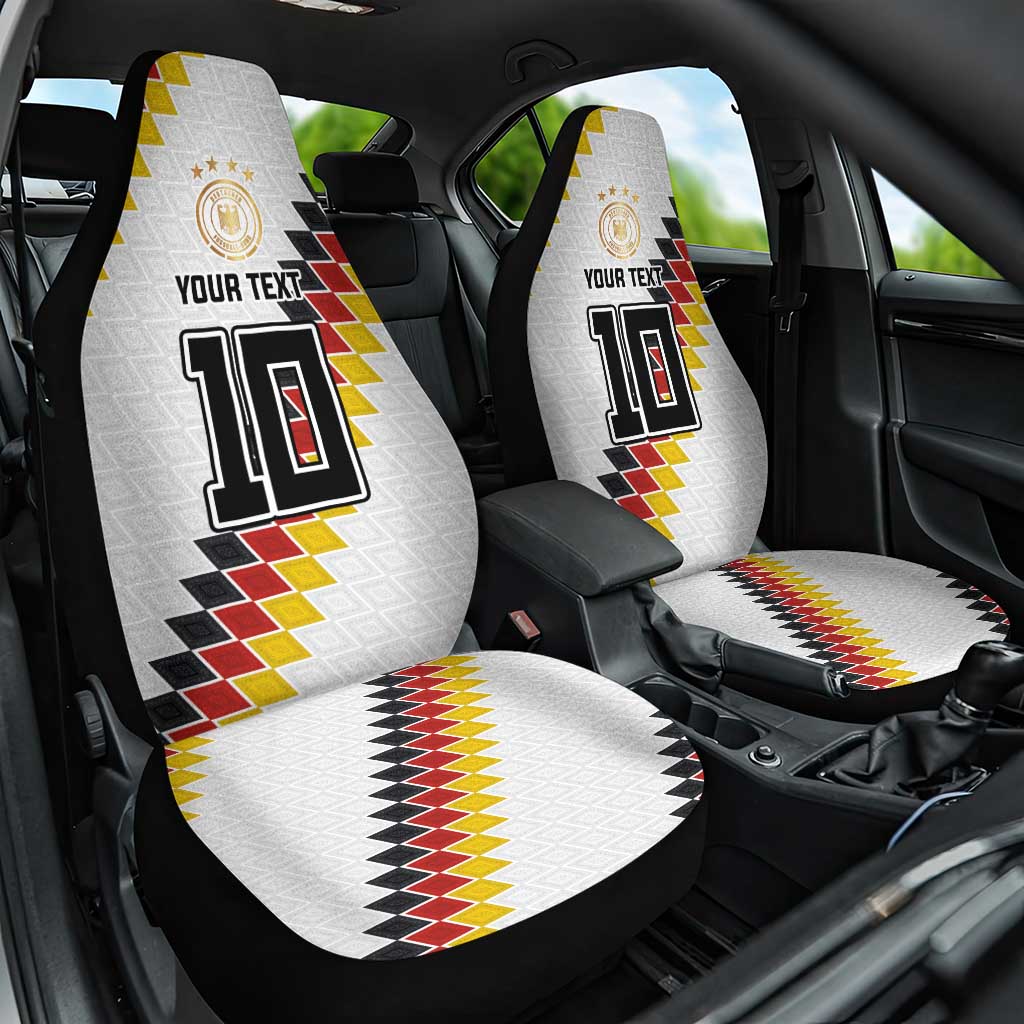 Custom Germany National Football Car Seat Cover Inspired German Flag and Bavarian Renaissance Motifs - Wonder Print Shop