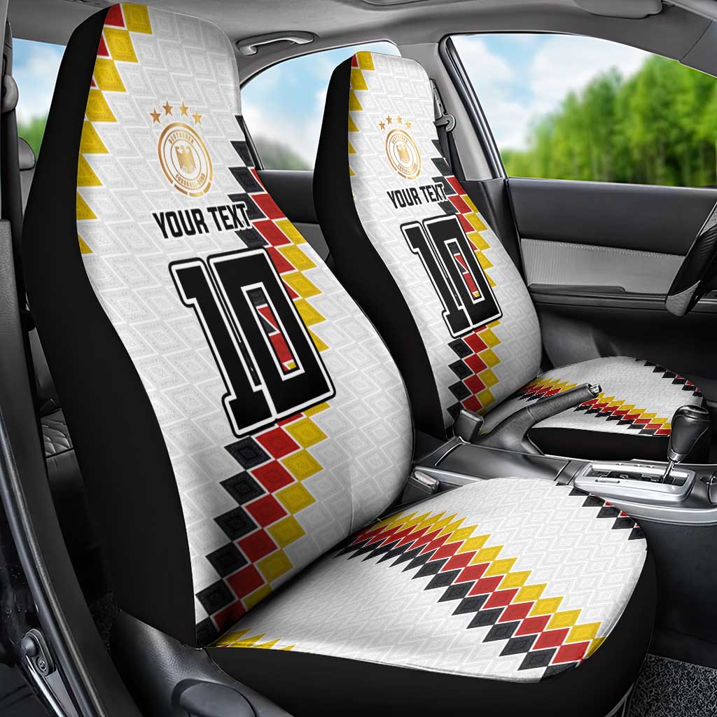 Custom Germany National Football Car Seat Cover Inspired German Flag and Bavarian Renaissance Motifs - Wonder Print Shop