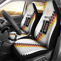 Custom Germany National Football Car Seat Cover Inspired German Flag and Bavarian Renaissance Motifs - Wonder Print Shop