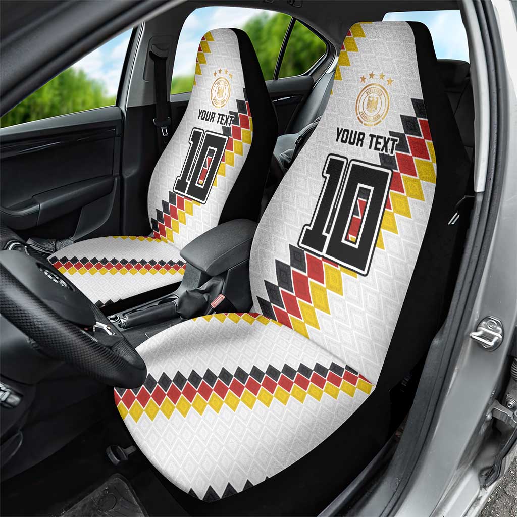 Custom Germany National Football Car Seat Cover Inspired German Flag and Bavarian Renaissance Motifs - Wonder Print Shop