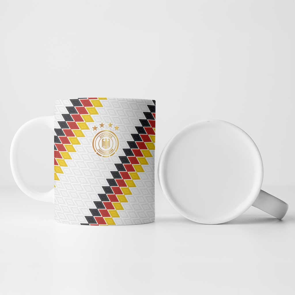 Custom Germany National Football Ceramic Mug Inspired German Flag and Bavarian Renaissance Motifs - Wonder Print Shop