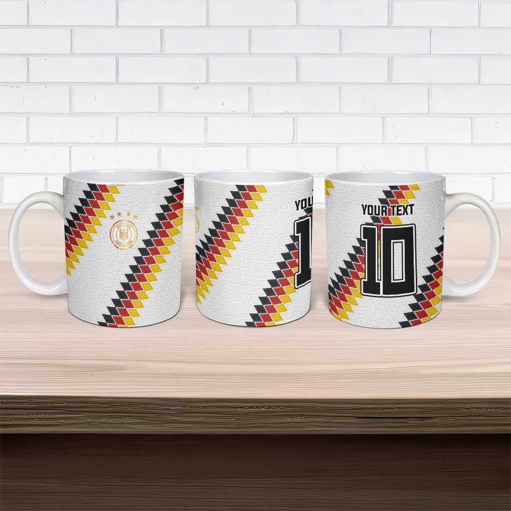 Custom Germany National Football Ceramic Mug Inspired German Flag and Bavarian Renaissance Motifs - Wonder Print Shop