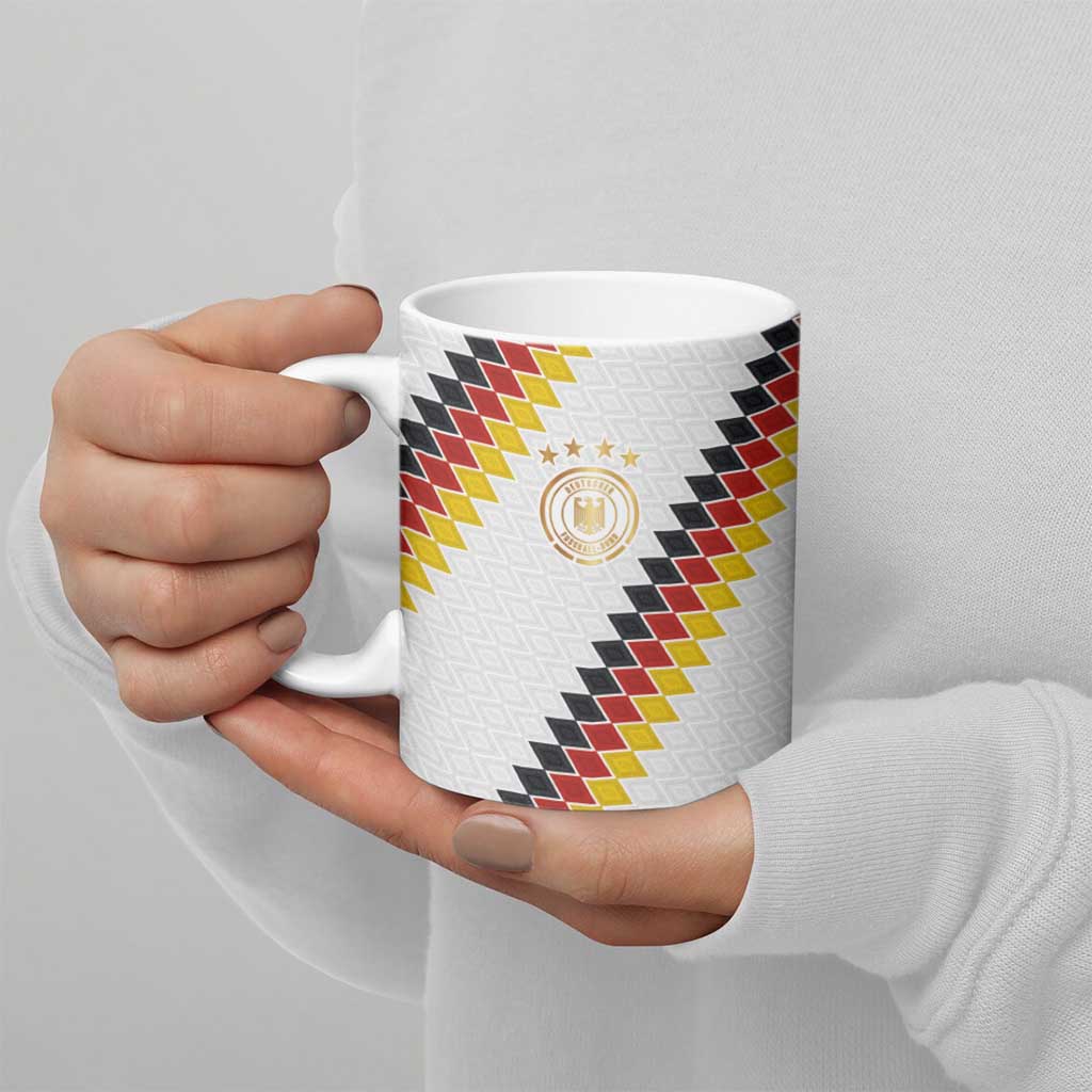 Custom Germany National Football Ceramic Mug Inspired German Flag and Bavarian Renaissance Motifs - Wonder Print Shop