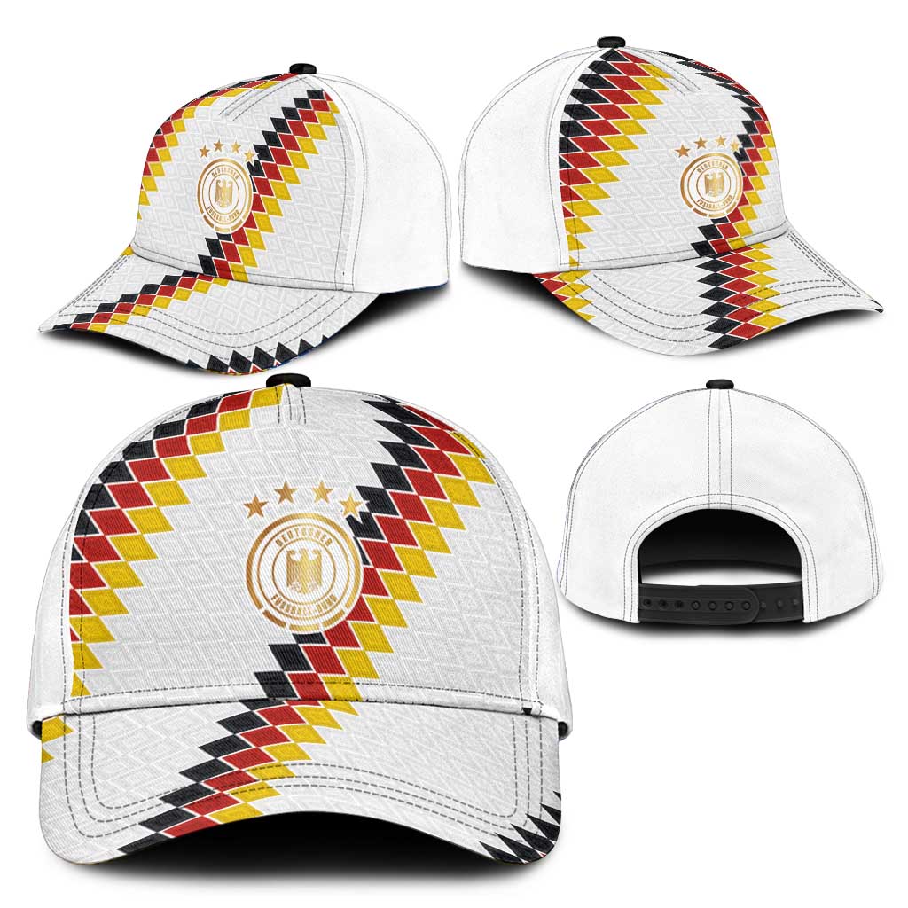 Germany National Football Classic Cap Inspired by German Flag and Bavarian Renaissance Ornaments Motifs - Wonder Print Shop