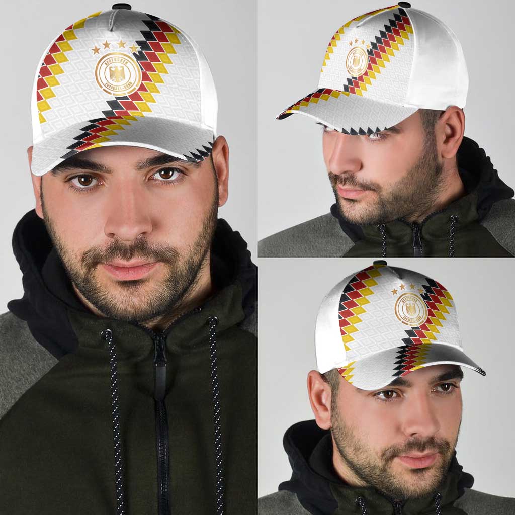 Germany National Football Classic Cap Inspired by German Flag and Bavarian Renaissance Ornaments Motifs - Wonder Print Shop