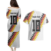 Custom Germany National Football Couples Matching Puletasi and Hawaiian Shirt Inspired German Flag and Bavarian Renaissance Motifs - Wonder Print Shop