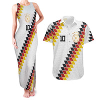Custom Germany National Football Couples Matching Tank Maxi Dress and Hawaiian Shirt Inspired German Flag and Bavarian Renaissance Motifs - Wonder Print Shop