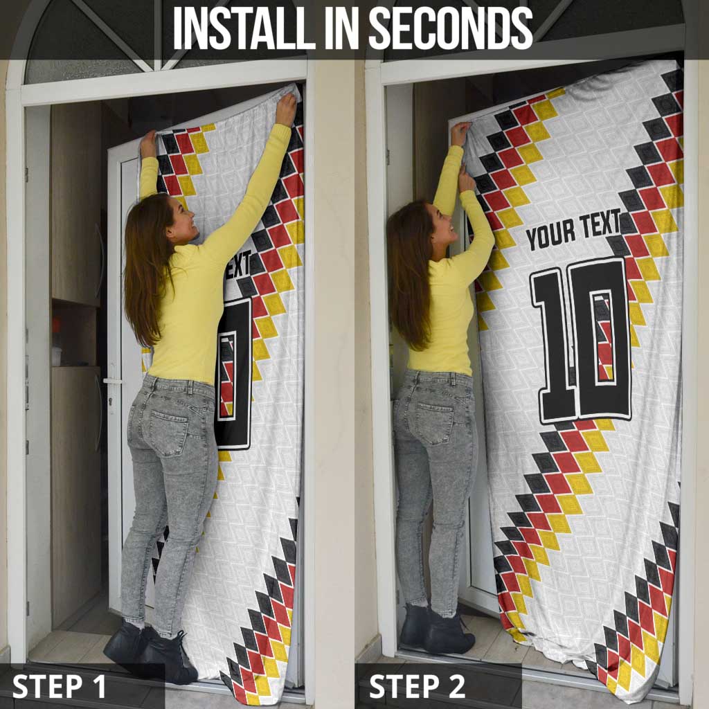 Custom Germany National Football Door Cover Inspired German Flag and Bavarian Renaissance Motifs - Wonder Print Shop