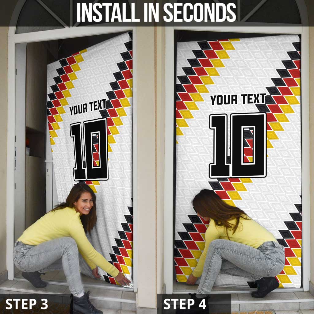 Custom Germany National Football Door Cover Inspired German Flag and Bavarian Renaissance Motifs - Wonder Print Shop