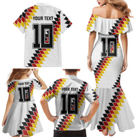 Custom Germany National Football Family Matching Mermaid Dress and Hawaiian Shirt Inspired German Flag and Bavarian Renaissance Motifs - Wonder Print Shop