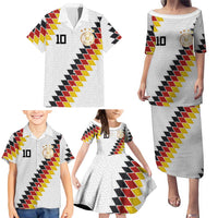 Custom Germany National Football Family Matching Puletasi and Hawaiian Shirt Inspired German Flag and Bavarian Renaissance Motifs - Wonder Print Shop
