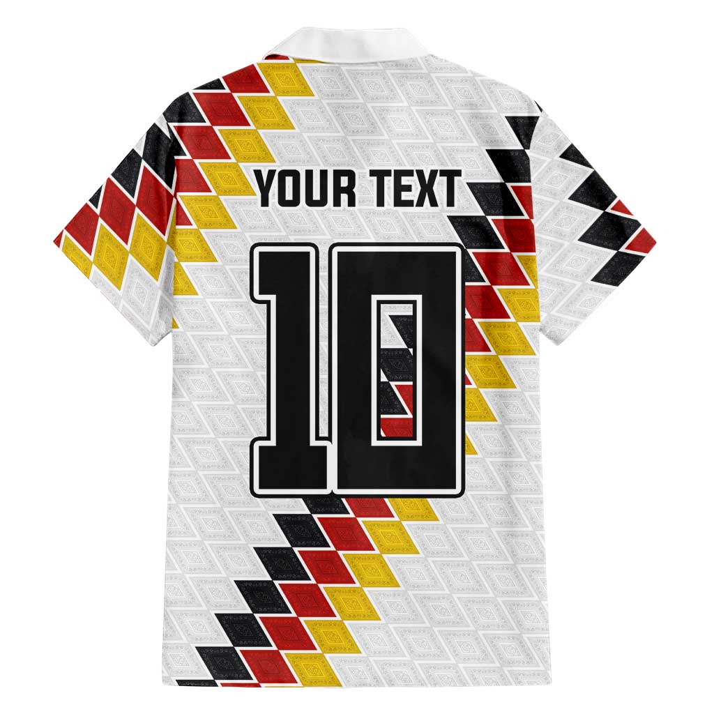 Custom Germany National Football Family Matching Puletasi and Hawaiian Shirt Inspired German Flag and Bavarian Renaissance Motifs - Wonder Print Shop