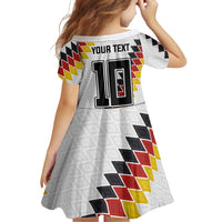 Custom Germany National Football Family Matching Summer Maxi Dress and Hawaiian Shirt Inspired German Flag and Bavarian Renaissance Motifs - Wonder Print Shop