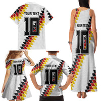 Custom Germany National Football Family Matching Tank Maxi Dress and Hawaiian Shirt Inspired German Flag and Bavarian Renaissance Motifs - Wonder Print Shop
