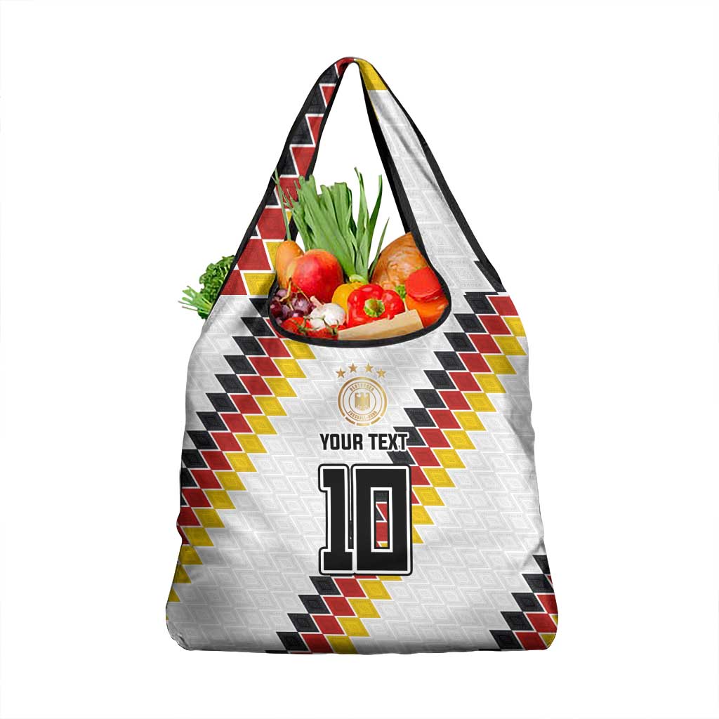 Custom Germany National Football Grocery Bag Inspired German Flag and Bavarian Renaissance Motifs - Wonder Print Shop