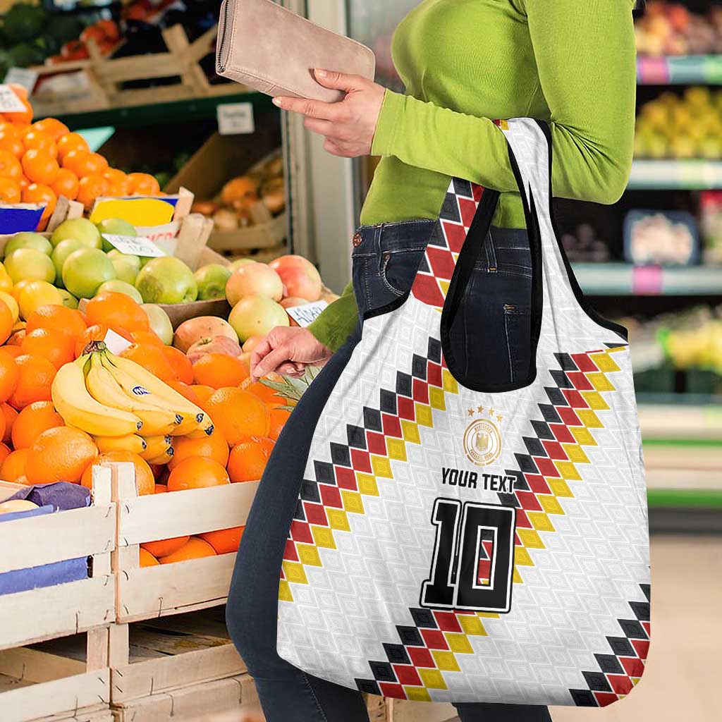 Custom Germany National Football Grocery Bag Inspired German Flag and Bavarian Renaissance Motifs - Wonder Print Shop