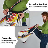 Custom Germany National Football Grocery Bag Inspired German Flag and Bavarian Renaissance Motifs - Wonder Print Shop