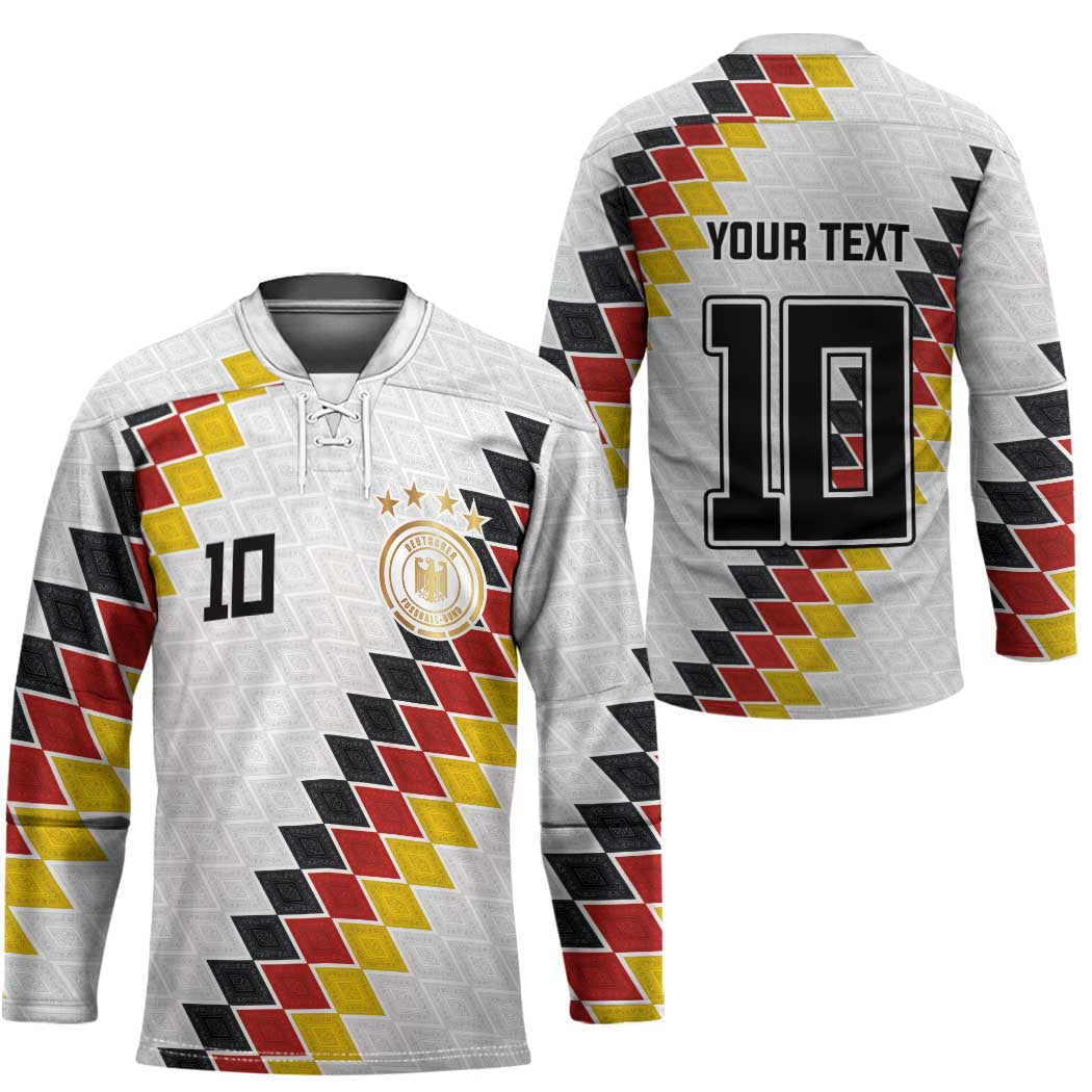 Custom Germany National Football Hockey Jersey Inspired German Flag and Bavarian Renaissance Motifs - Wonder Print Shop