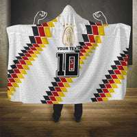 Custom Germany National Football Hooded Blanket Inspired German Flag and Bavarian Renaissance Motifs - Wonder Print Shop