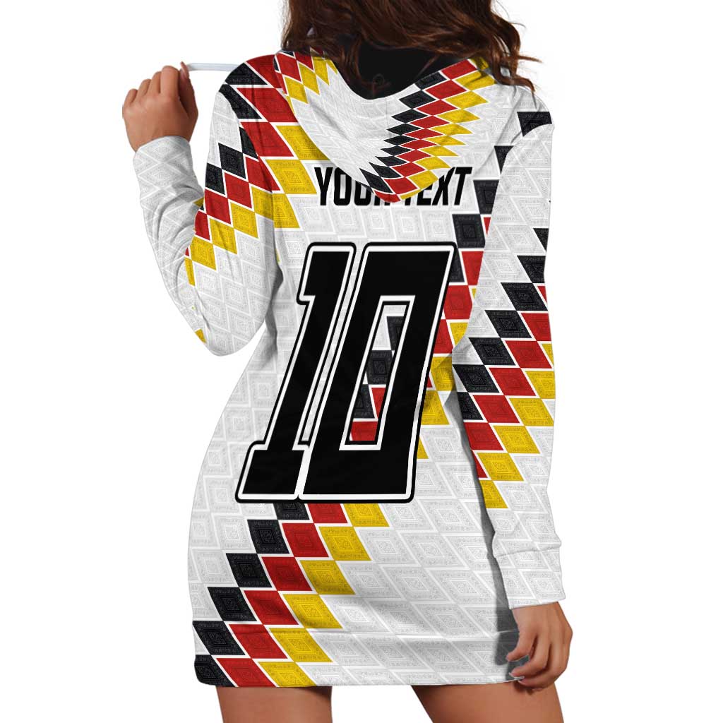 Custom Germany National Football Hoodie Dress Inspired German Flag and Bavarian Renaissance Motifs - Wonder Print Shop