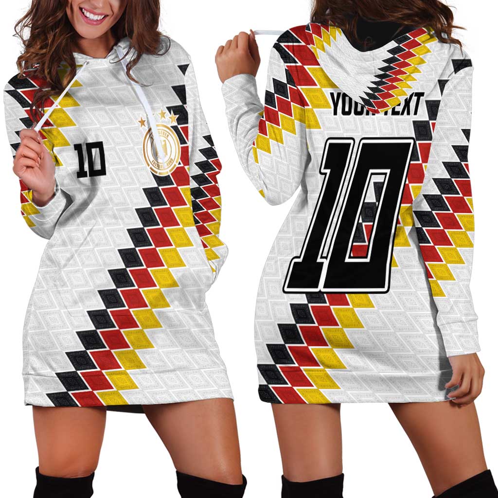 Custom Germany National Football Hoodie Dress Inspired German Flag and Bavarian Renaissance Motifs - Wonder Print Shop