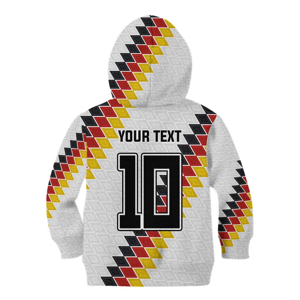 Custom Germany National Football Kid Hoodie Inspired German Flag and Bavarian Renaissance Motifs - Wonder Print Shop