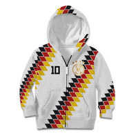 Custom Germany National Football Kid Hoodie Inspired German Flag and Bavarian Renaissance Motifs - Wonder Print Shop